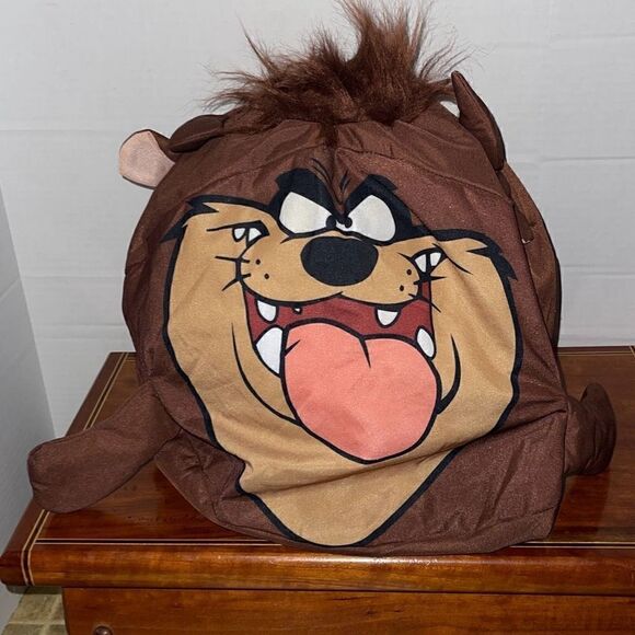 Looney Tunes Taz Tasmanian devil Taz round plush ball by toy factory - Picture 2 of 10